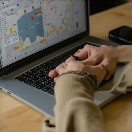 Local SEO Tools in Action for Anaheim Person analyzing local search rankings with SEO tools on computer