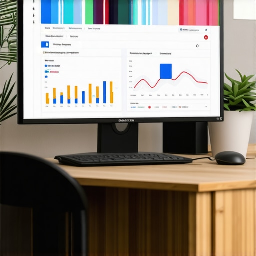 A workspace showing SEO dashboards for local business optimization.
