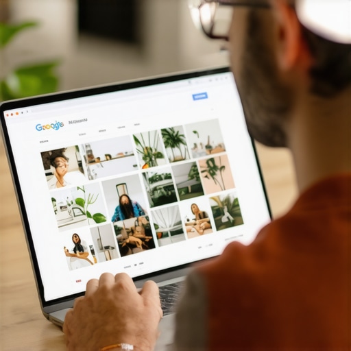 Business owner uploading new photos to GMB profile