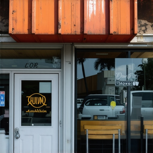 Business storefront in Anaheim with prominent signage and welcoming appearance.