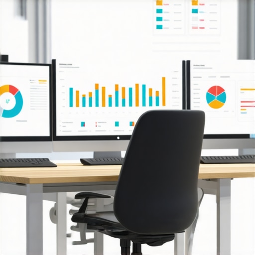 A workspace with multiple monitors displaying analytics and citation data for Anaheim local SEO