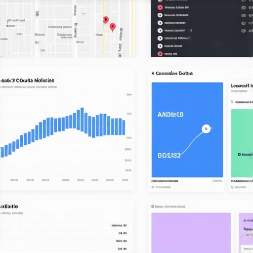 Screenshot of local SEO metrics and maps optimization data for Anaheim