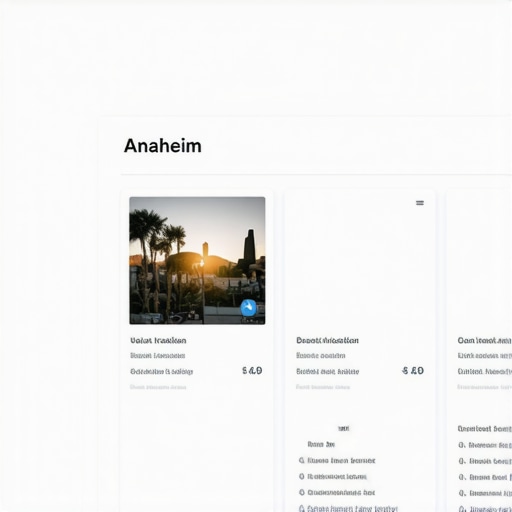 Screenshot of BrightLocal dashboard displaying local search rankings for Anaheim companies