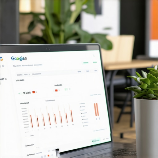 Google My Business analytics showing upward trend in local map engagement