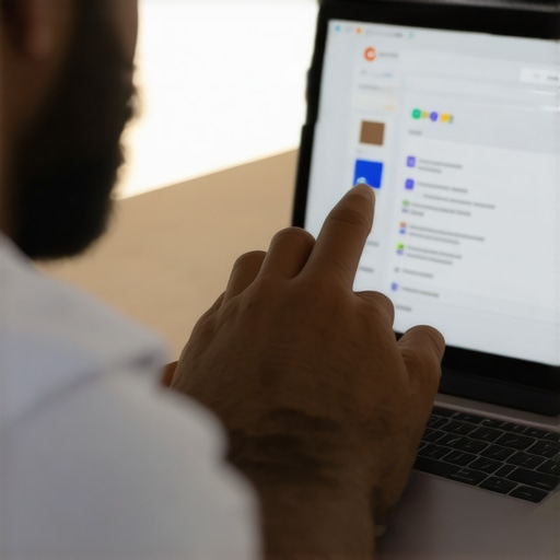 Business owner editing Google profile on laptop for Anaheim shop.
